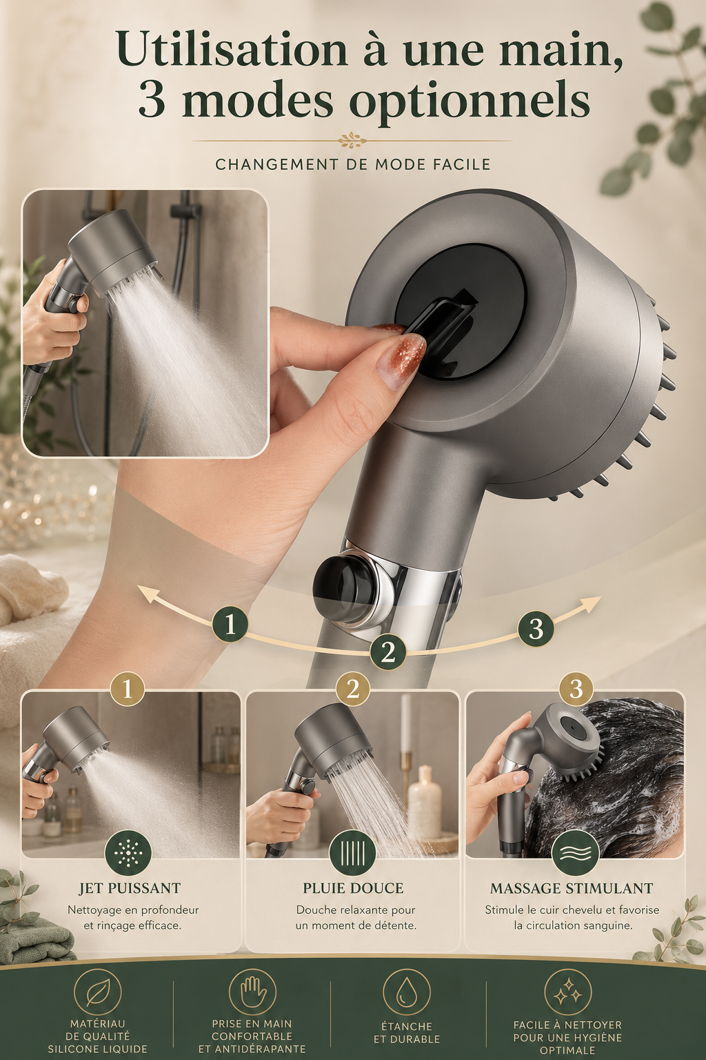 Pomme de Douche Filtrante